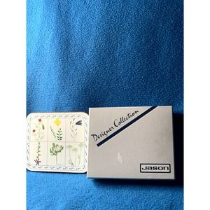 Jason Designer Collection, 6 Coasters I Hard durable coating and Floral Design.